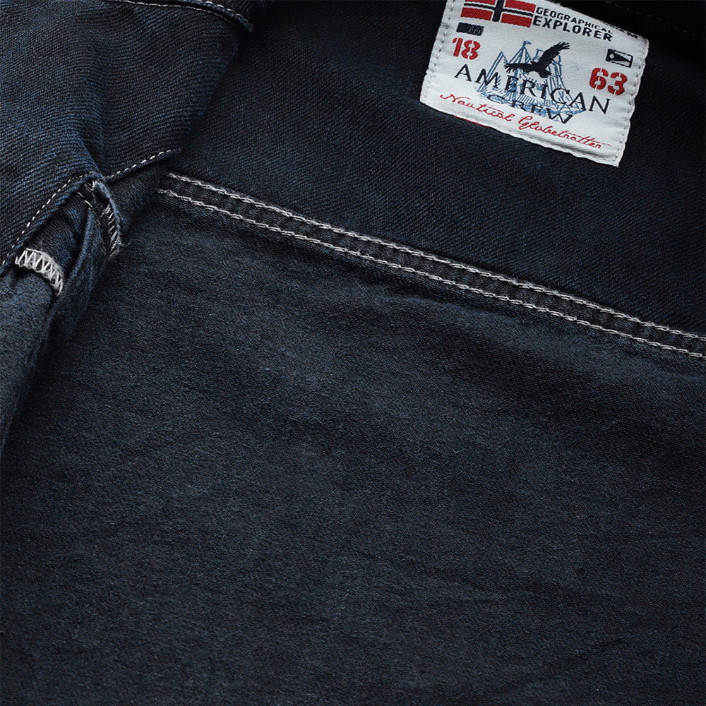 No Boundaries - Hooded Denim Jacket - sz XL 16-18 - Blue Dark Wash - Knit  Sleeve | eBay